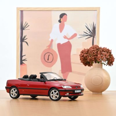 Norev 1:18 - Peugeot 306 Cabriolet (1994), rood