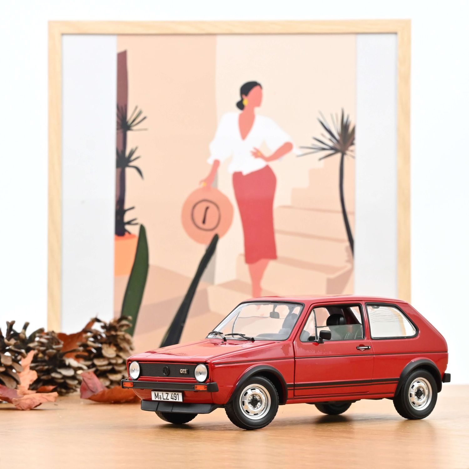 Norev 1:18 - Volkswagen Golf I GTI (1976), rood
