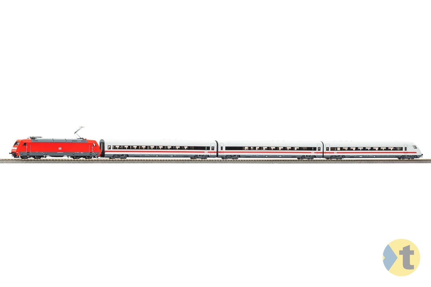 PIKO 58153 &amp; 28351 - H0 | 8-delige Metropolitan-treinset met BR 101