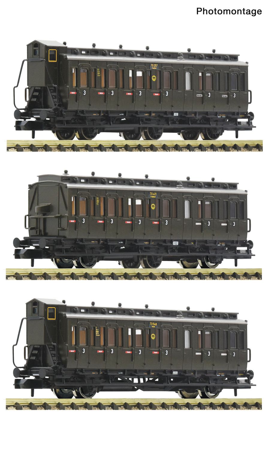 Fleischmann 6260128 - N | 3-tlg. Set: Personenwagen, DRG