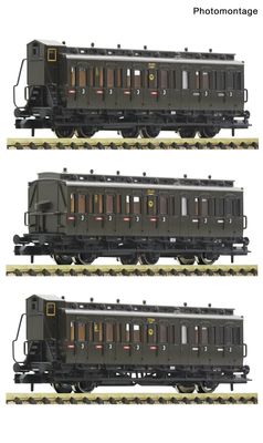 Fleischmann 6260128 - N | 3-tlg. Set: Personenwagen, DRG