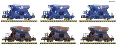 Fleischmann 6660185 - N | 6-tlg. Set: Schotterwagen, Railpro