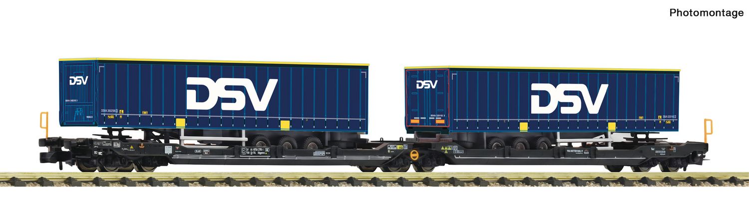 Fleischmann 6660141 - N | Doppeltaschen-Gelenkwagen T3000e, TX Logistik