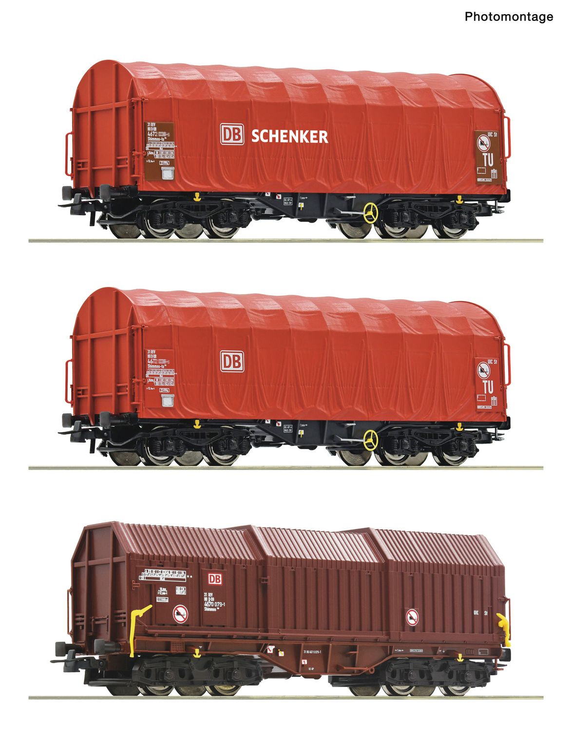 Roco 6600368 - H0 | 3-tlg. Set 4: Stahlzug, DB AG