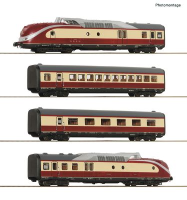 Roco 7710025 - H0 | 4-tlg. Set: Dieseltriebzug BR 601, DB