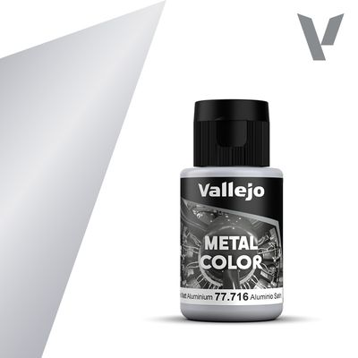 Vallejo 77.716 - Metal Color | Semi Matt Aluminium