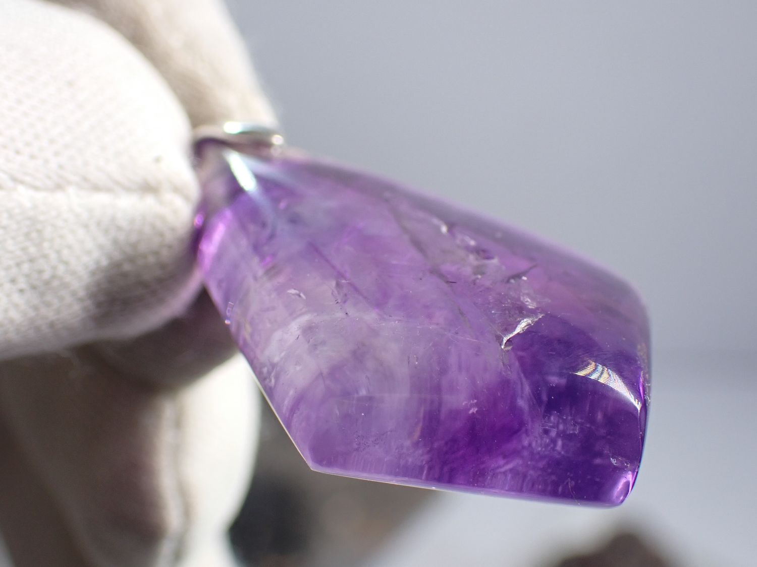 Pendentif améthyste gemme