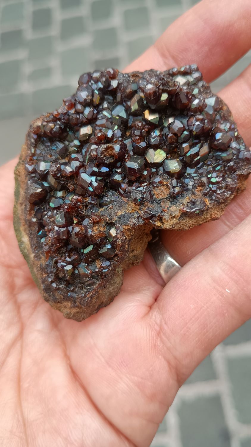 Rainbow garnet🌈 XL cluster  rough specimen