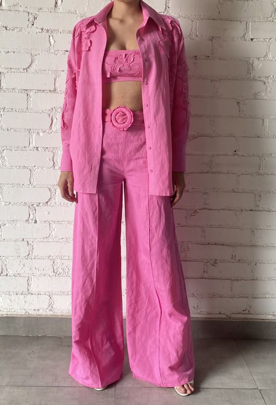 Yuri Pink Oversized Shirt
