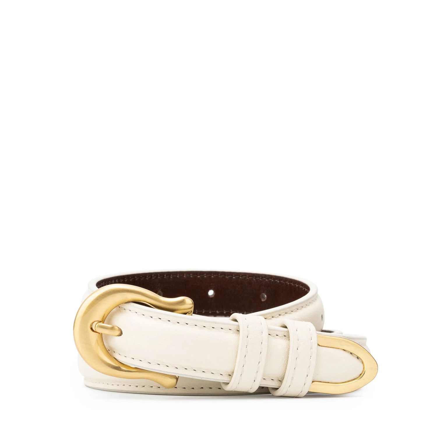 The Adela Belt Ecru Cognac