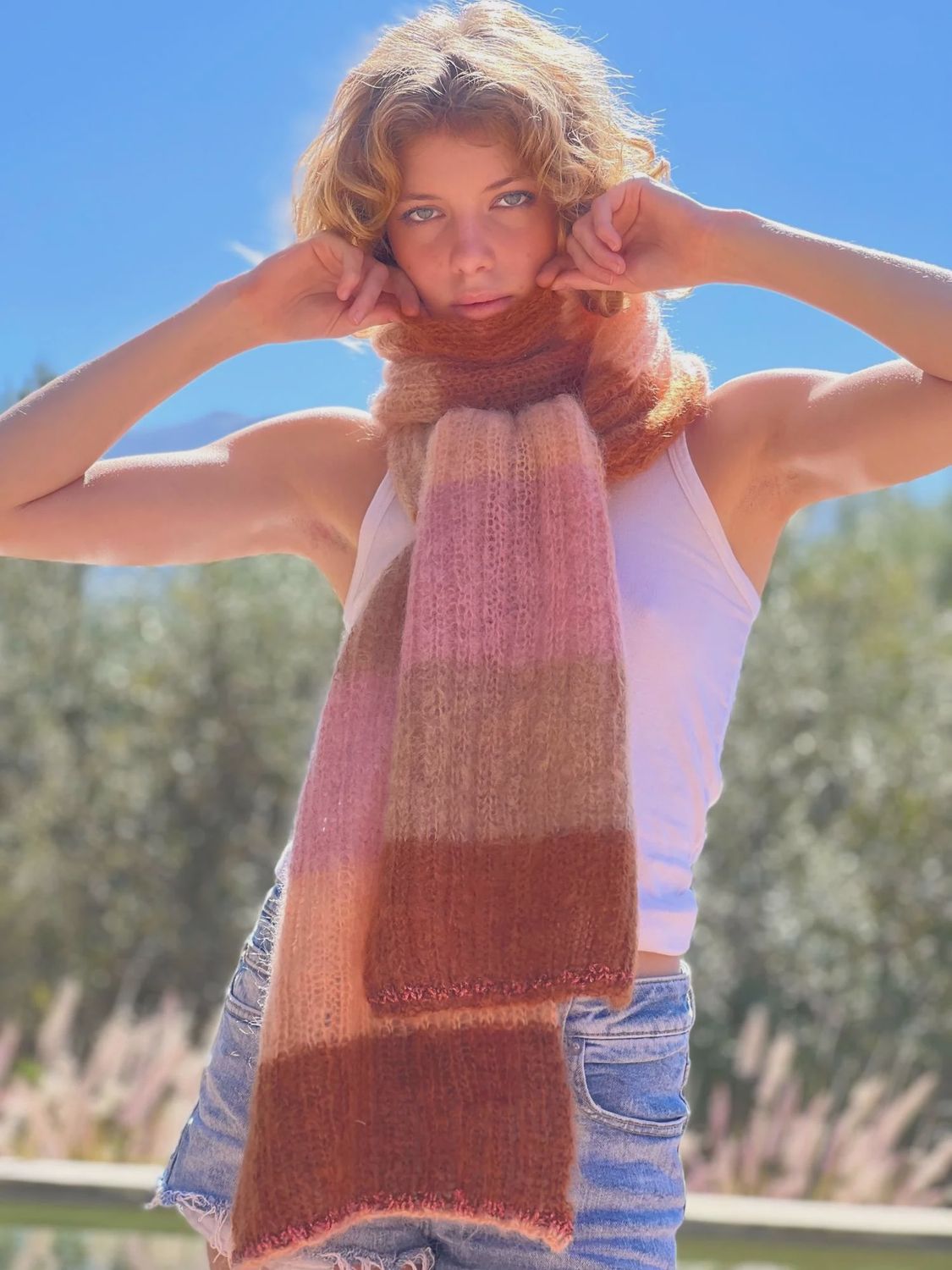 Stripes 4 Colors Dune Scarf