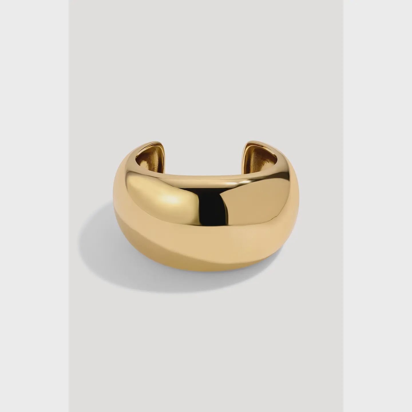 Layla Gold Dome Cuff, Color: gold, Size: S/M