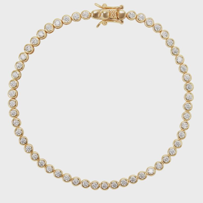 Mini Reese Tennis Gold Bracelet