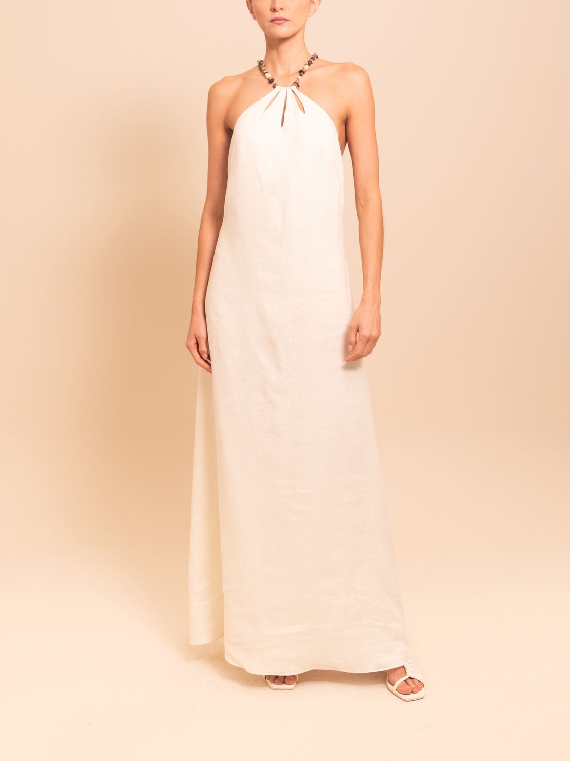 Dakota Dress Ecru, Size: X-Small