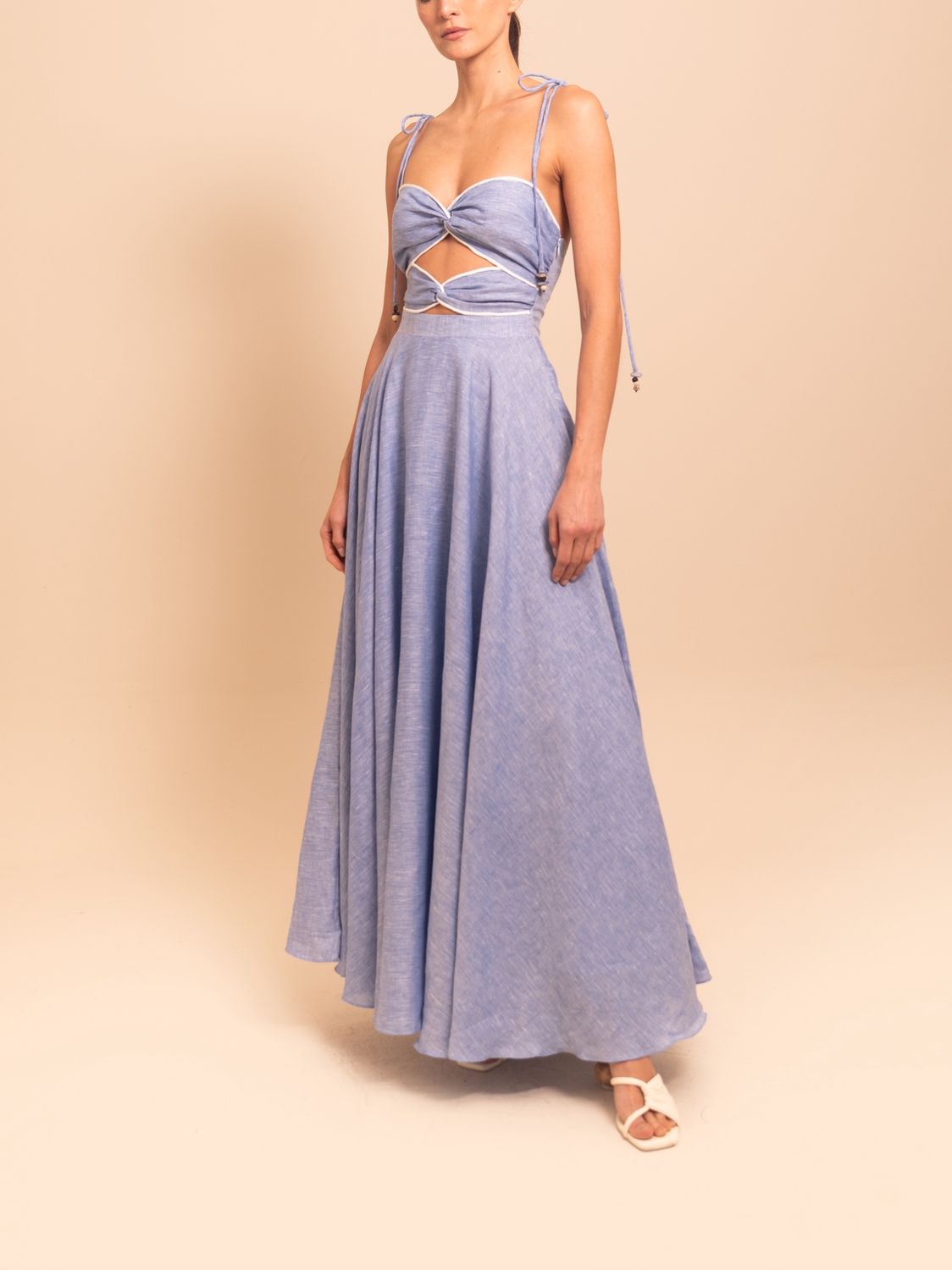 Monroe Dress Blue Melange, Size: X-Small