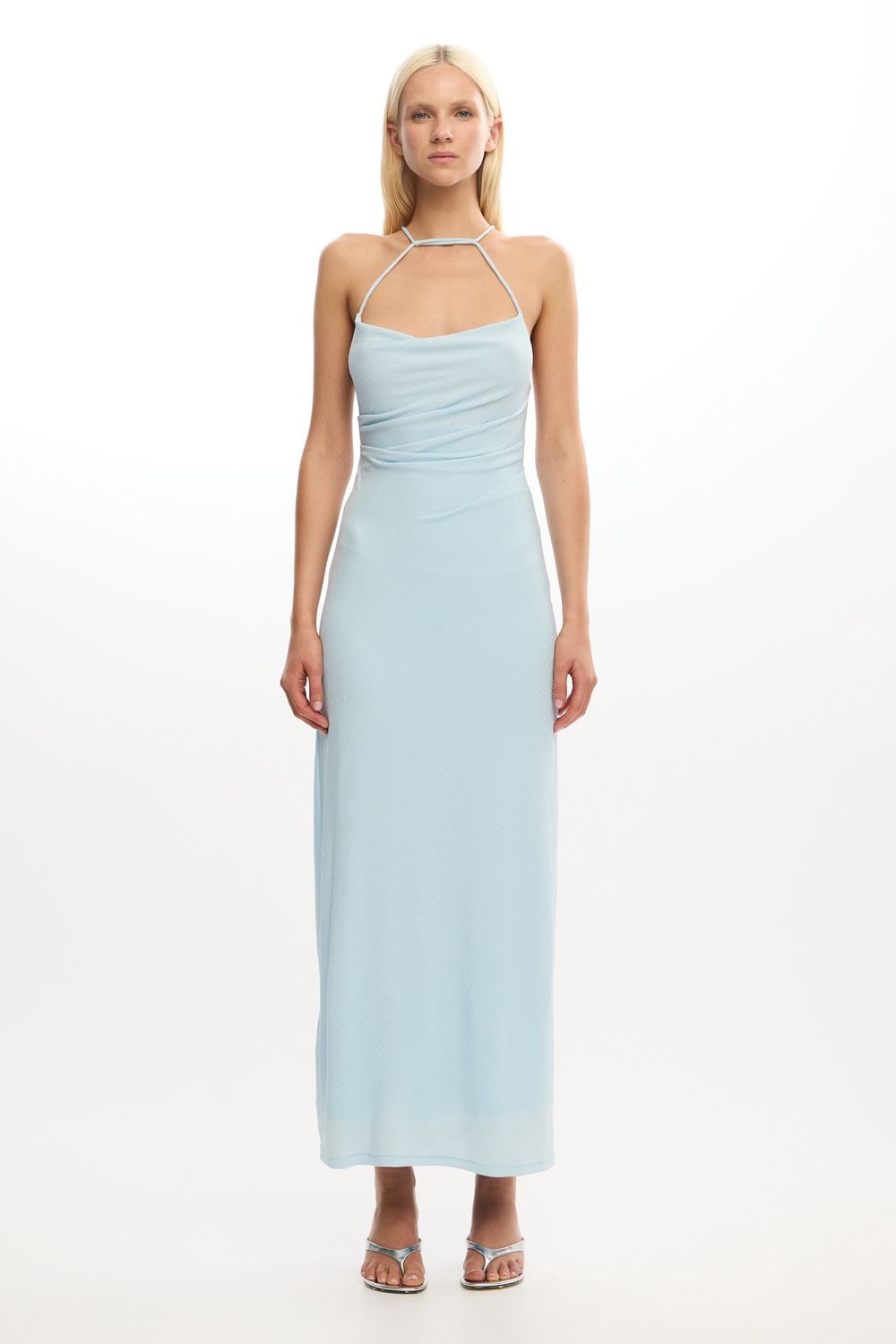 Lex Midi Dress Ice, Size: 2