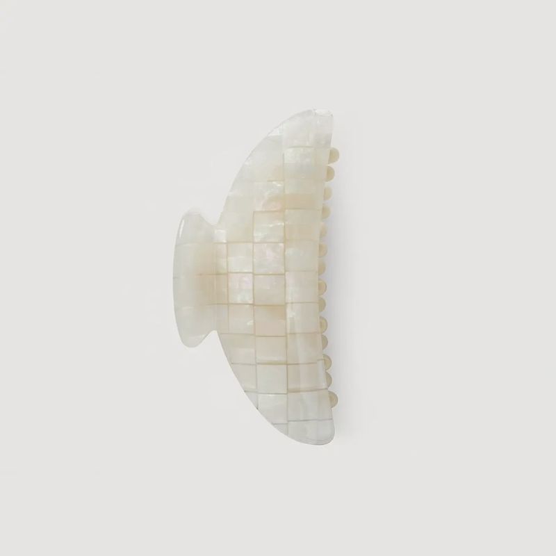 Midi Heirloom Claw Opalite Shell Checker