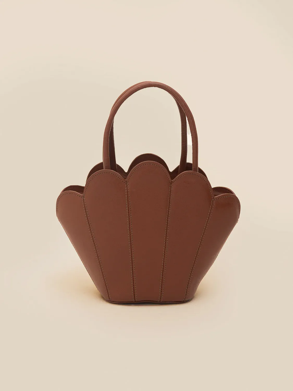 Abanico Small Handbag Brown