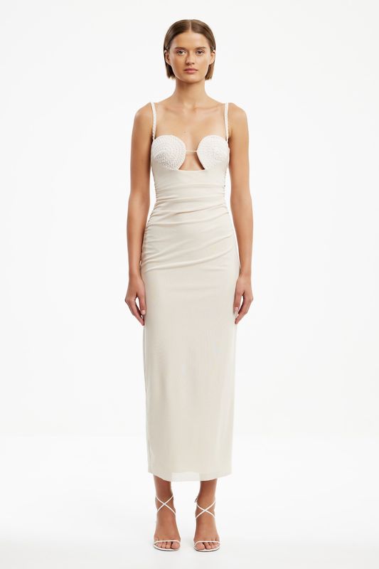 Maddie Midi Dress Seashell