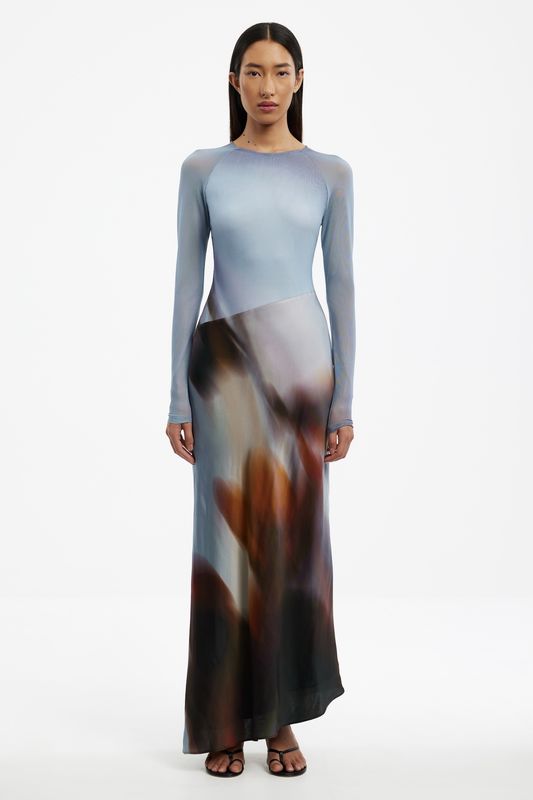 Sofiya Long Sleeve Maxi Dress Lucid Bloom