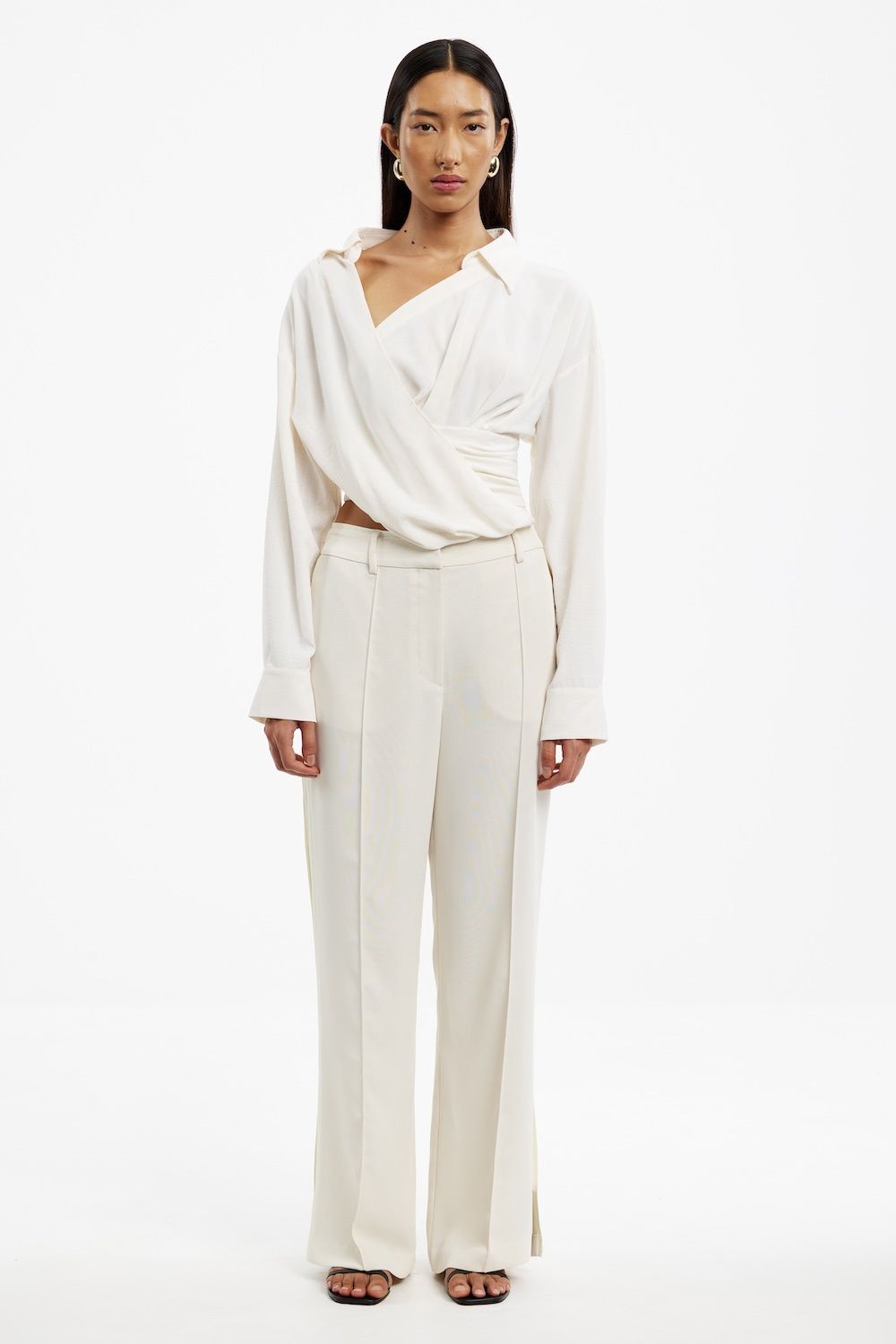 Zaina Pant Ecru, Size: 2