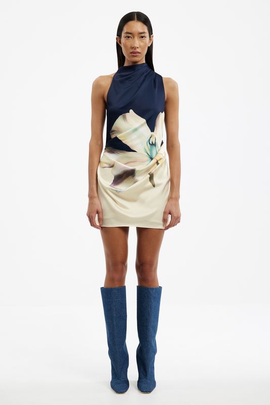 Veronica Mini Dress Spliced Lilium