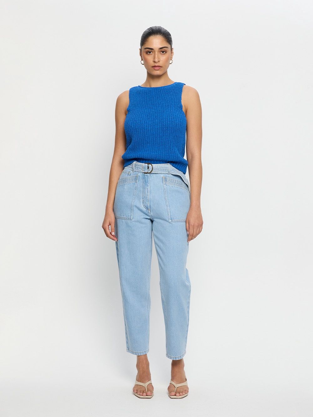 Stevie Jean Dusty Blue, Size: L