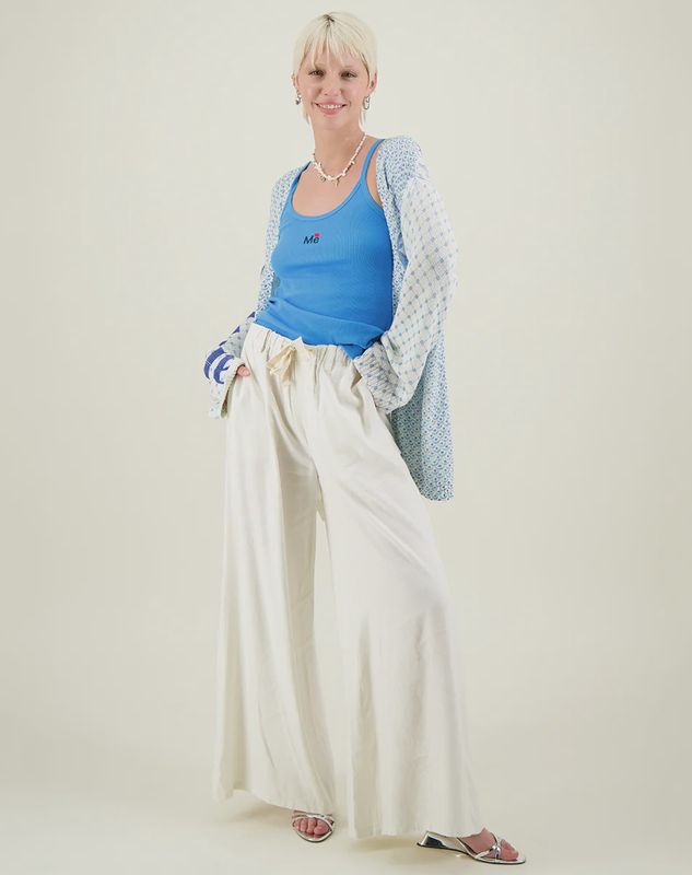 Ariel Wide Leg Pant Natural