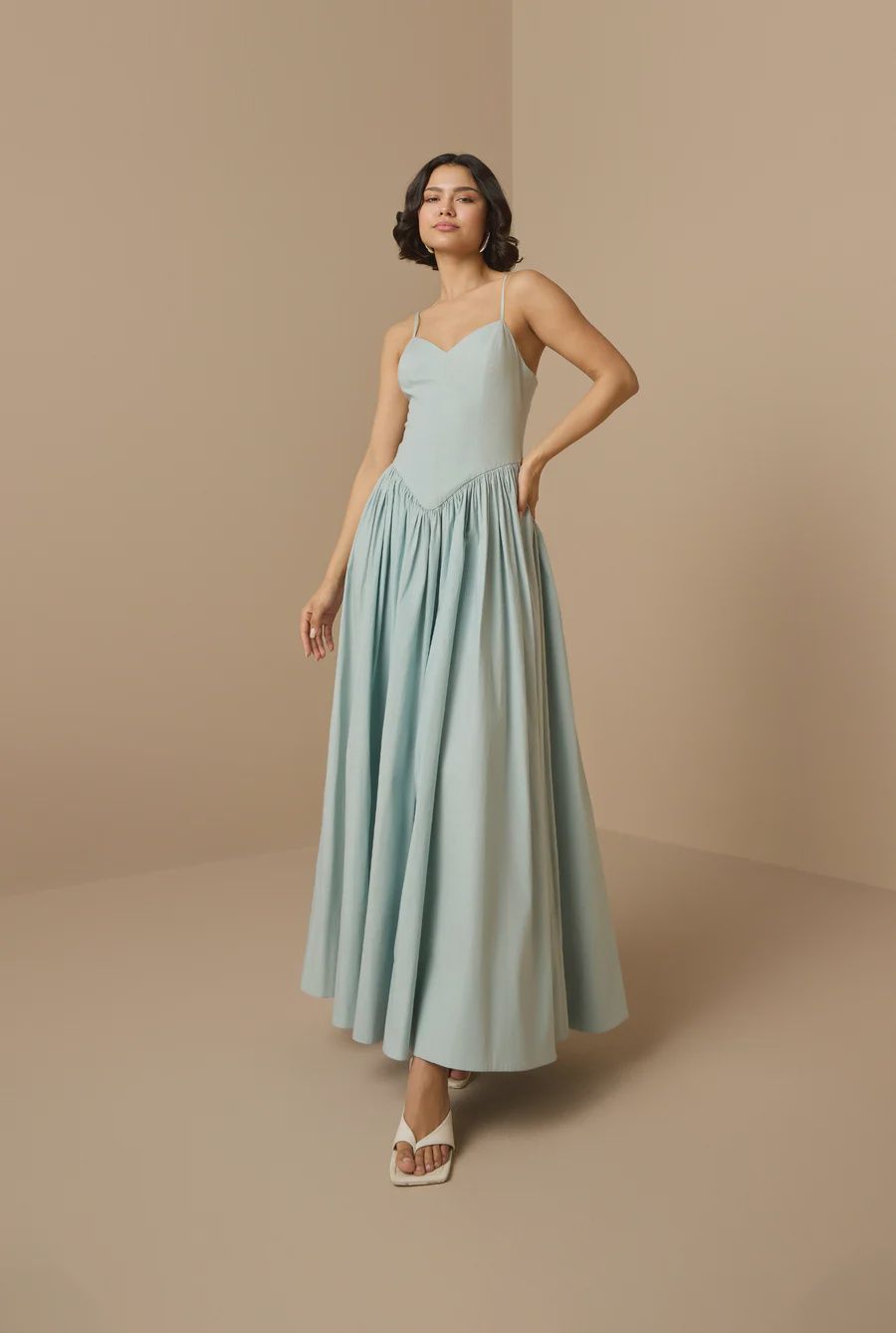 Nain Long Dress Light Blue
