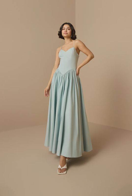 Nain Long Dress Light Blue