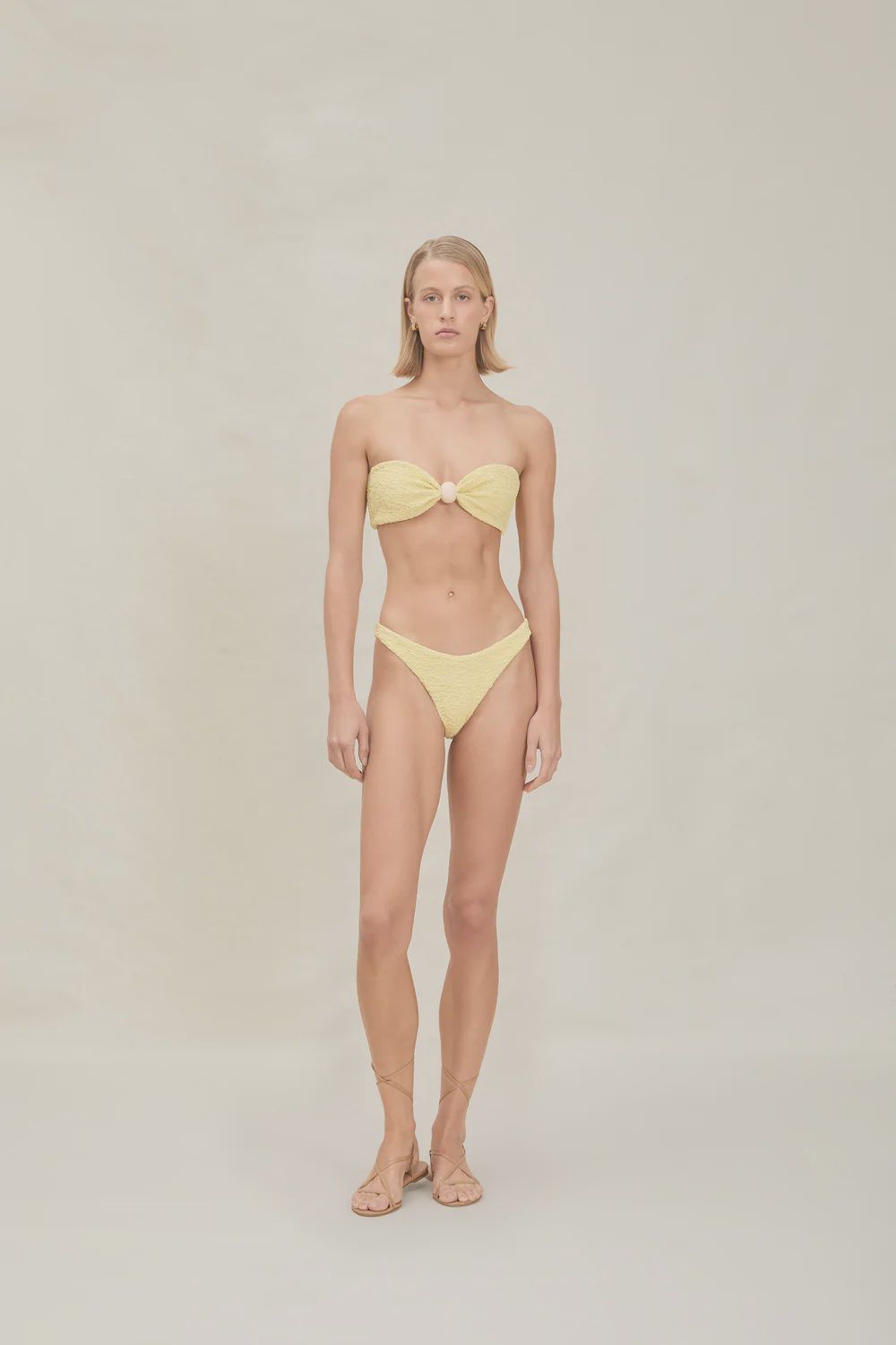 Noah Bathing Suit Top Lemon, Size: X-small