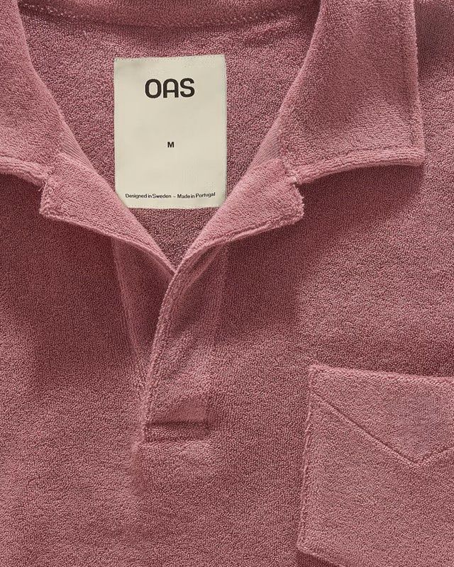 Men's Polo Terry Shirt Dusty Plum