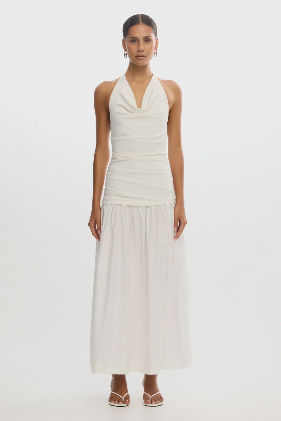 Ariya Maxi Dress Ivory, Size: 2