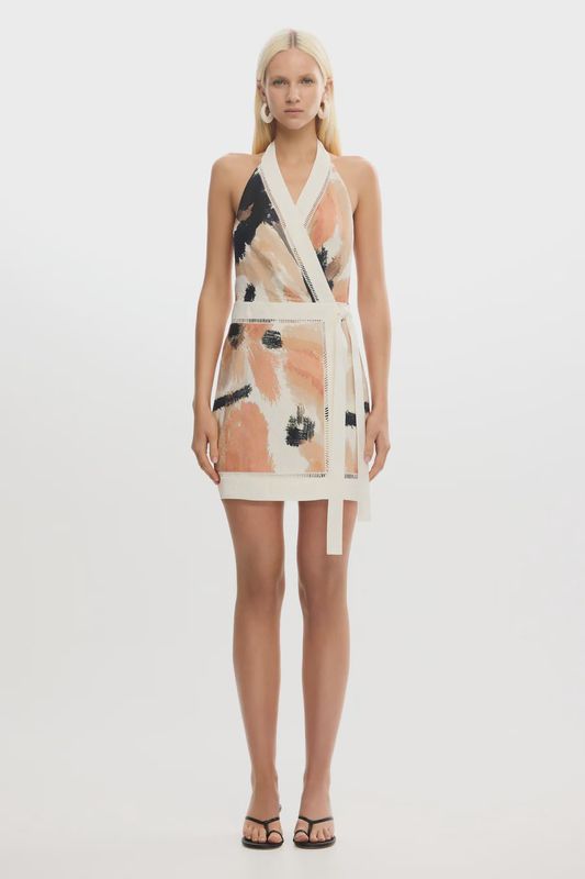 Izzy Mini Dress Pearl Dahlia