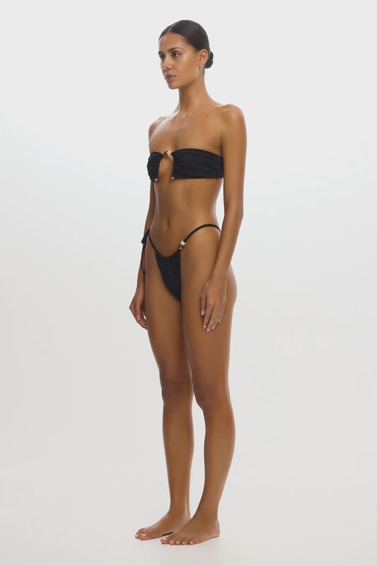 Zhara Strapless Bathing Suit Top Black