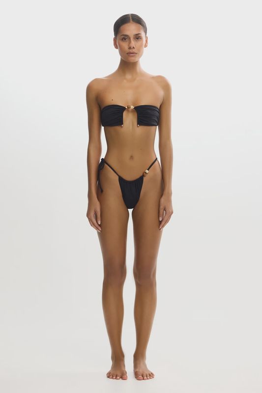 Zhara Strapless Bathing Suit Top Black