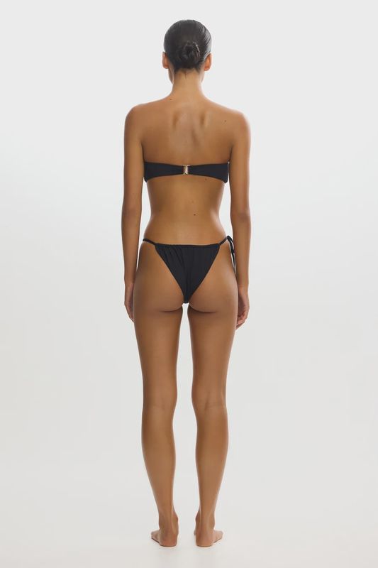 Jasmin Tie Brief Bathing Suit Black