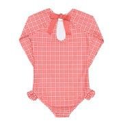 girls malibu gingham rashguard one piece, Size: 0/6, Colour: GRG, Season: SUMMER 25