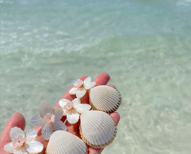 Pink La Mer Earrings
