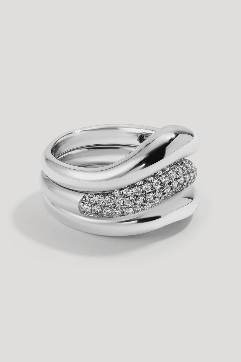 Armadillo Silver Ring Set