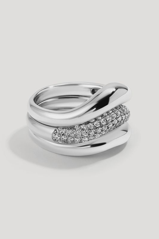 Armadillo Silver Ring Set