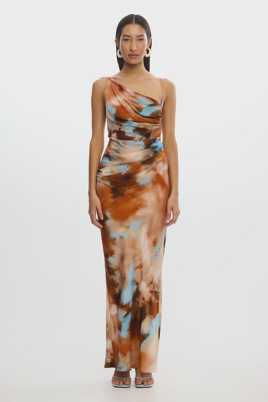 Rhode Maxi Dress Rust Haze