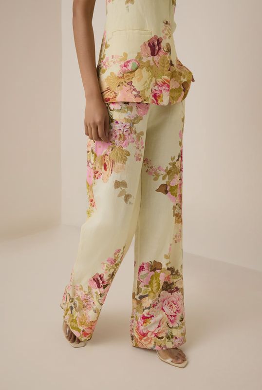 Sama Flared Pants Ivory Mix