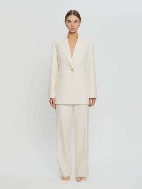Kingsley Wrap Blazer Cream