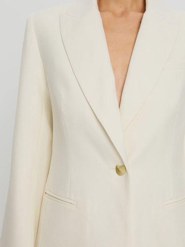 Kingsley Wrap Blazer Cream