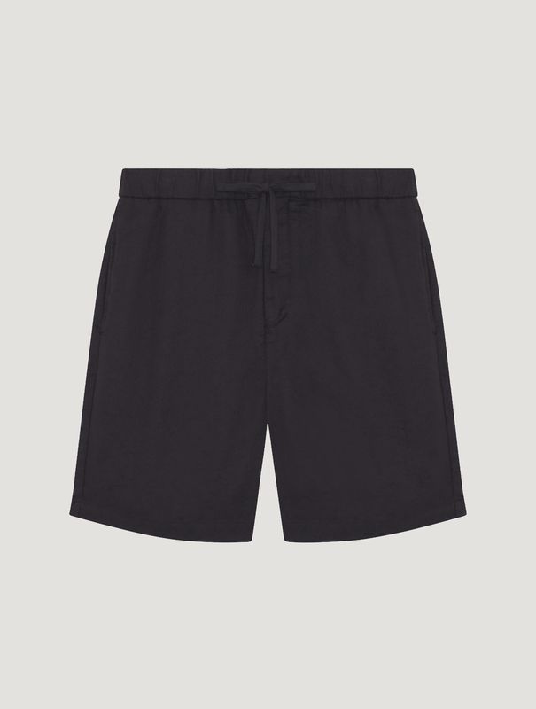 Felipe Linen Shorts Black