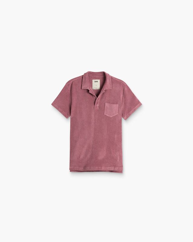 Men&#39;s Polo Terry Shirt Dusty Plum