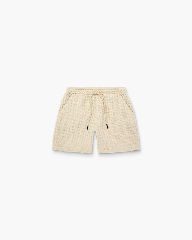 Men&#39;s Ecru Porto Waffle Shorts