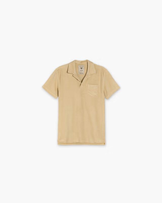 Men&#39;s Beige Polo Terry Shirt