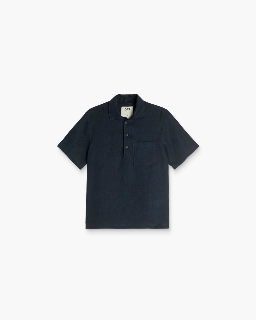 Men&#39;s Dark Navy Girona Linen Shirt, Size: Small